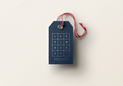 Grid Pattern Product And Clothing Tag