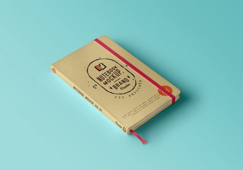 Hardcover Notebook Design And Mockup