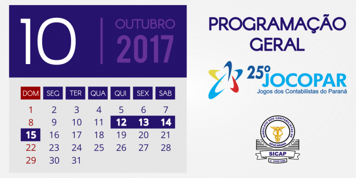 Programação Geral – JOCOPAR 2017